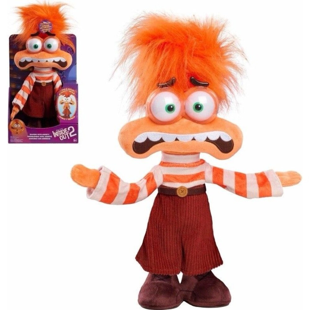 Just Play 45514 Disney and Pixar Inside Out 2 Shaking with Anxiety Feature Plush